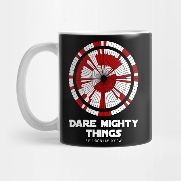 Dare Mighty Things Perseverance Mars Rover Landing Binary Code Pattern by star trek fanart and more